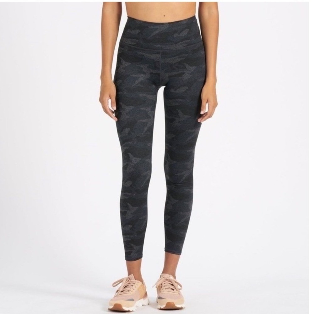 VUORI Clean Elevation‎ Leggings Black Camo Heather DreamKnit Size XL